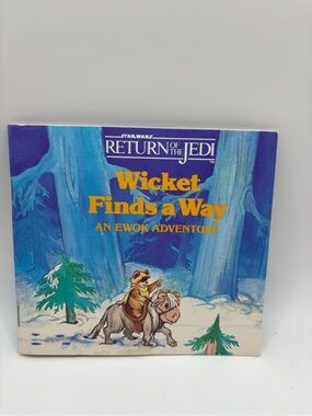 VINTAGE 1984 STAR WARS WICKET FINDS AND WAY EWOK BOOK NICE! Return Of Jedi